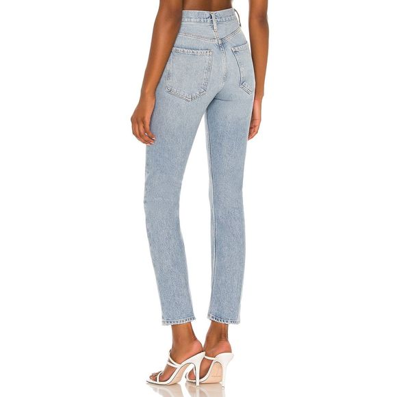 New *FLAW* AGOLDE Riley High Rise Straight Crop in Dimension Size 26 MSRP $188 - Picture 3 of 9